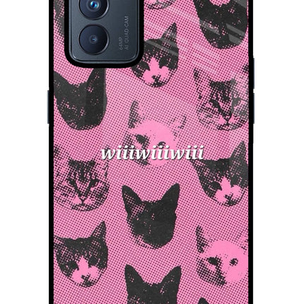 Pink Cats Oppo Reno6 Pro 5G Glass Case