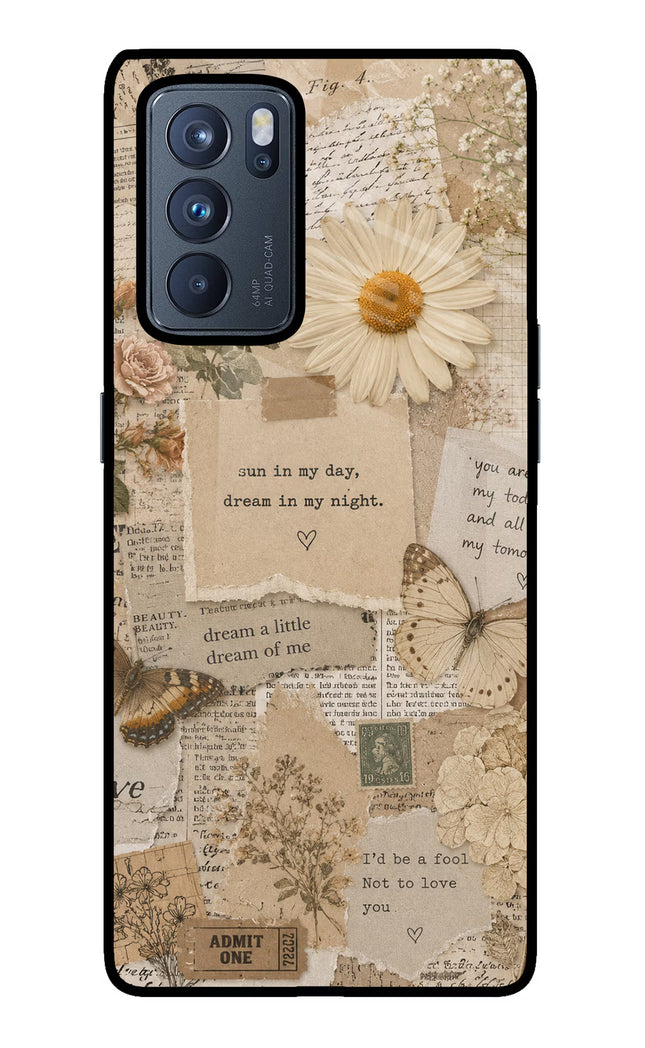 Vintage case Oppo Reno6 Pro 5G Glass Case