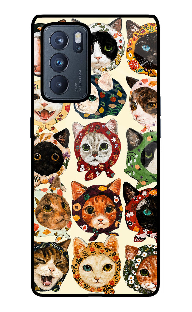 Cool Cat Oppo Reno6 Pro 5G Glass Case