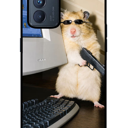 Hacker Hamster Oppo Reno6 Pro 5G Glass Case