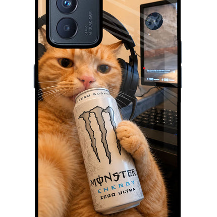 Gamer Cat Energy Oppo Reno6 Pro 5G Glass Case