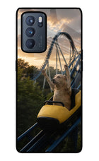 Rollercoaster Dog Oppo Reno6 Pro 5G Glass Case