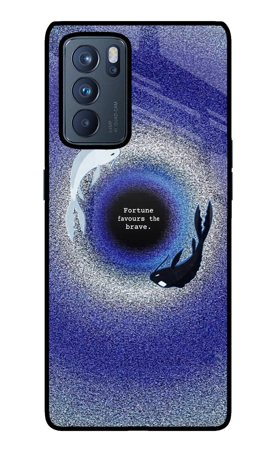 Dark Koi Oppo Reno6 Pro 5G Back Cover, Glass case