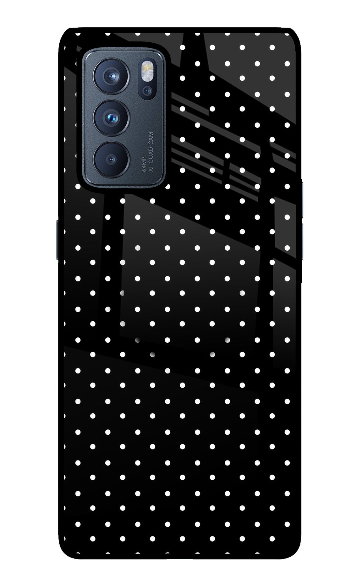 White Dots Oppo Reno6 Pro 5G Glass Case