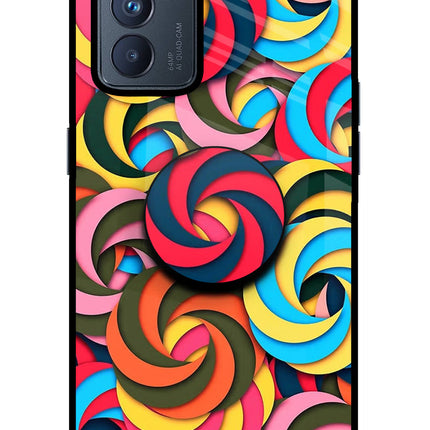 Spiral Pattern Oppo Reno6 Pro 5G Pop Case by Casekaro