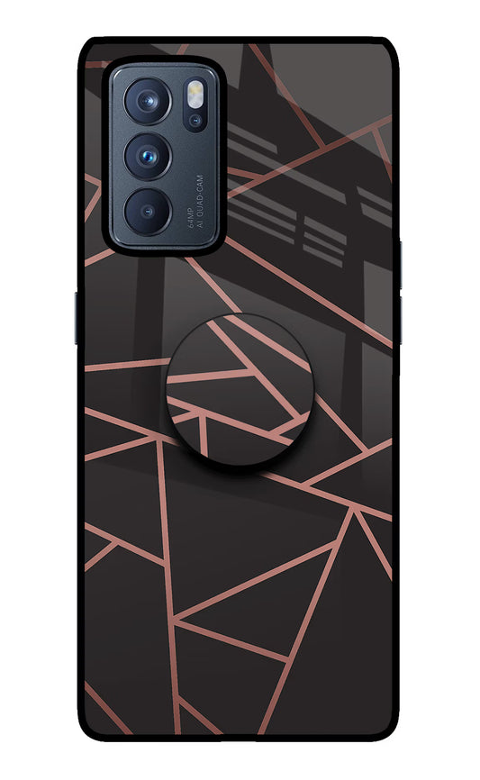 Geometric Pattern Oppo Reno6 Pro 5G Glass Case