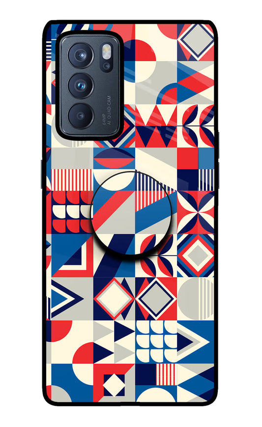 Colorful Pattern Oppo Reno6 Pro 5G Glass Case