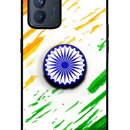 Indian Flag Ashoka Chakra Oppo Reno6 Pro 5G Pop Case by Casekaro