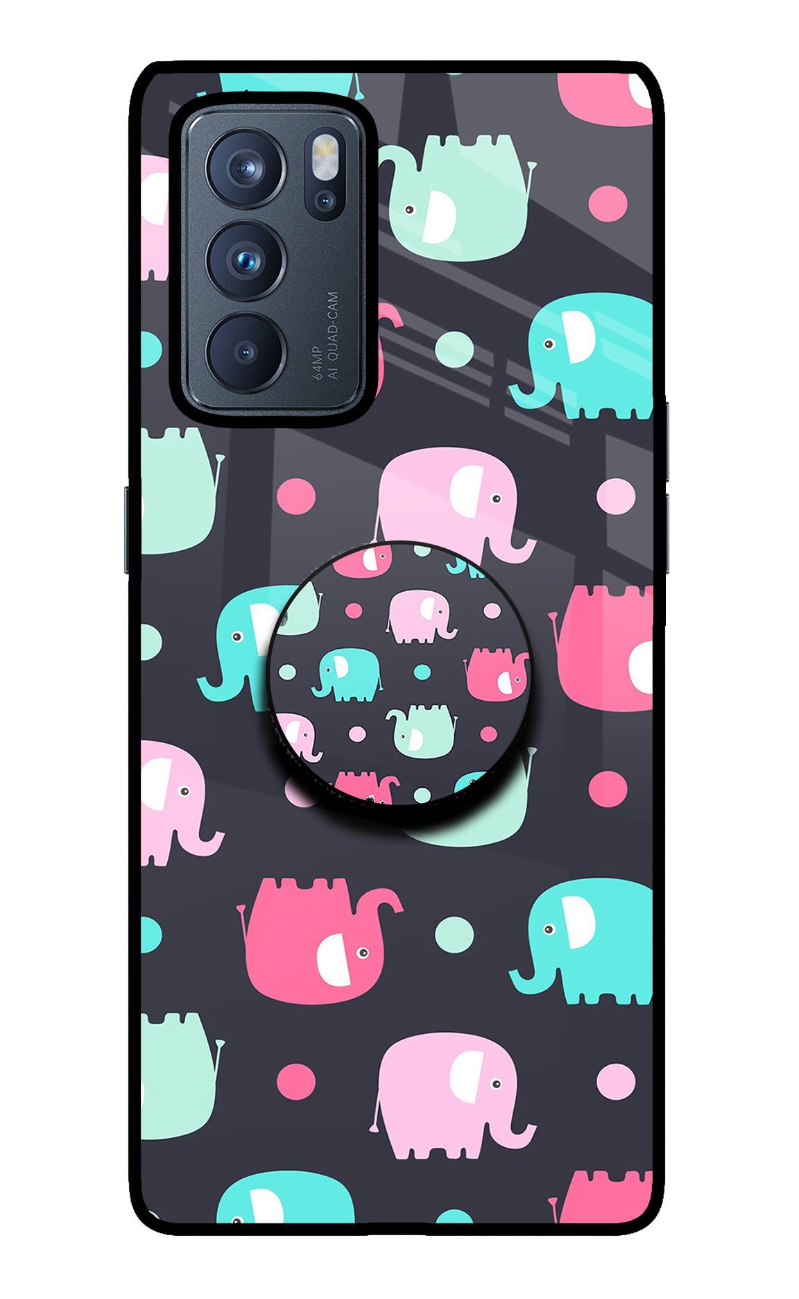 Baby Elephants Oppo Reno6 Pro 5G Pop Case