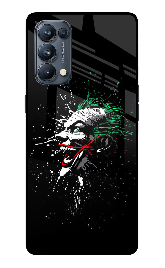 Joker Oppo Reno5 Pro 5G Glass Case Back Cover by Casekaro