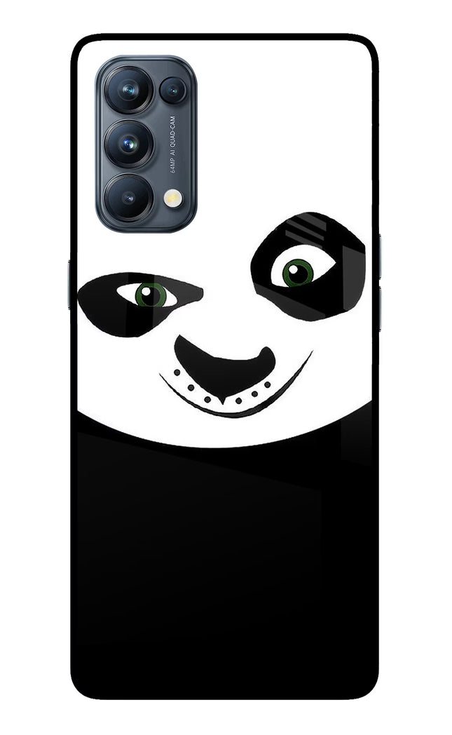 Panda Oppo Reno5 Pro 5G Glass Case Back Cover by Casekaro