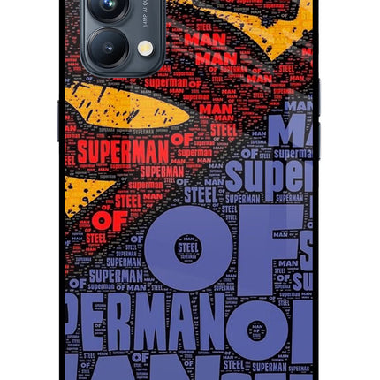 Superman Oppo Reno5 Pro 5G Glass Case Back Cover by Casekaro