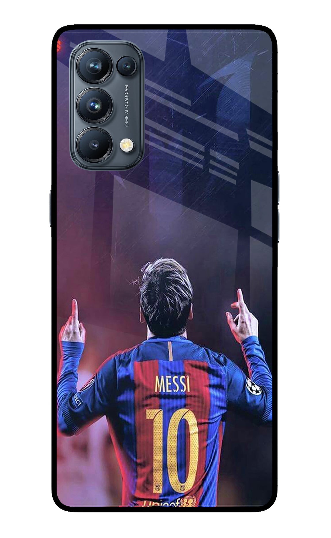 Messi Oppo Reno5 Pro 5G Glass Case