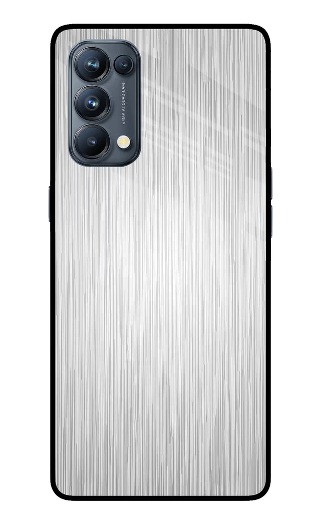Wooden Grey Texture Oppo Reno5 Pro 5G Glass Case Back Cover by Casekaro