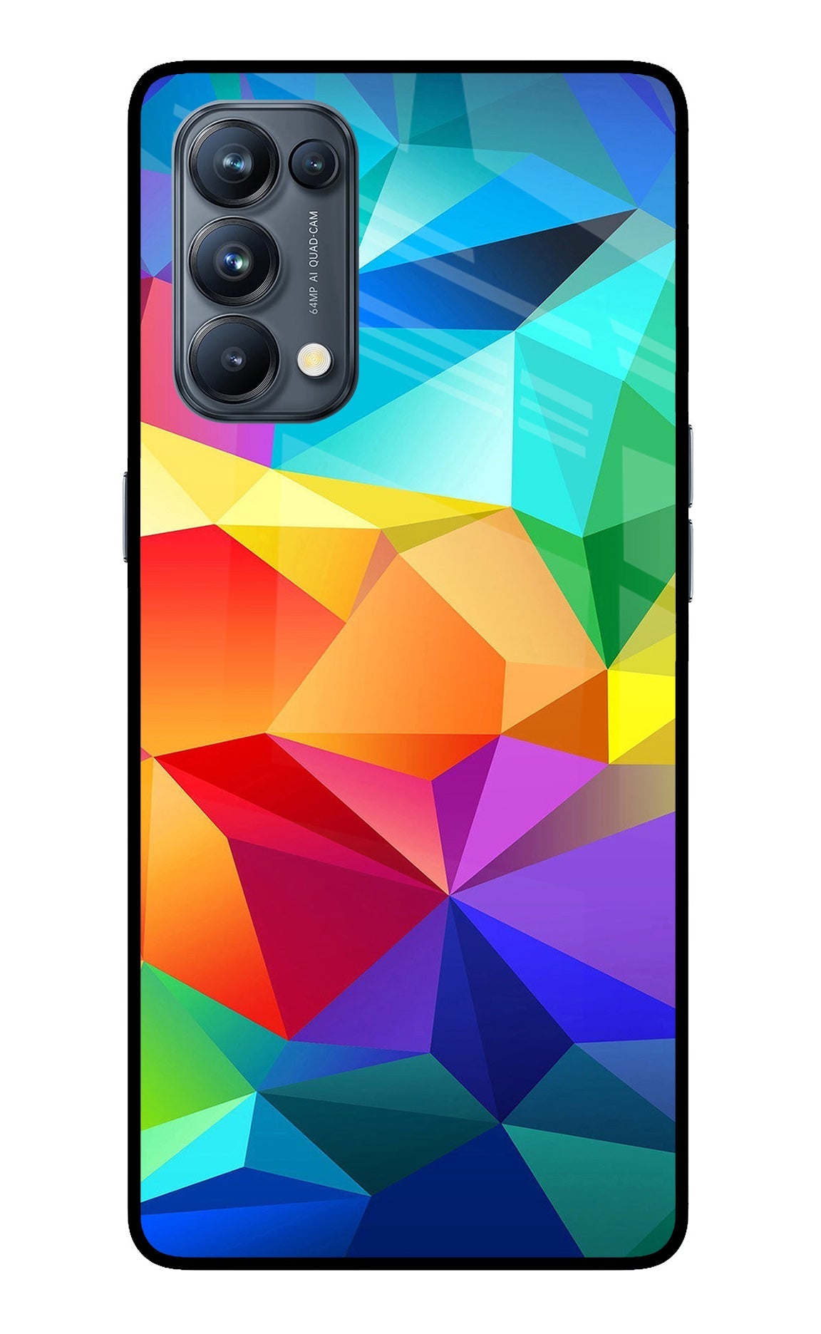 Abstract Pattern Oppo Reno5 Pro 5G Glass Case
