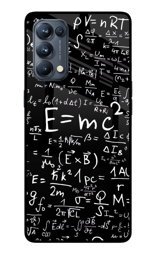 Physics Formula Oppo Reno5 Pro 5G Glass Case