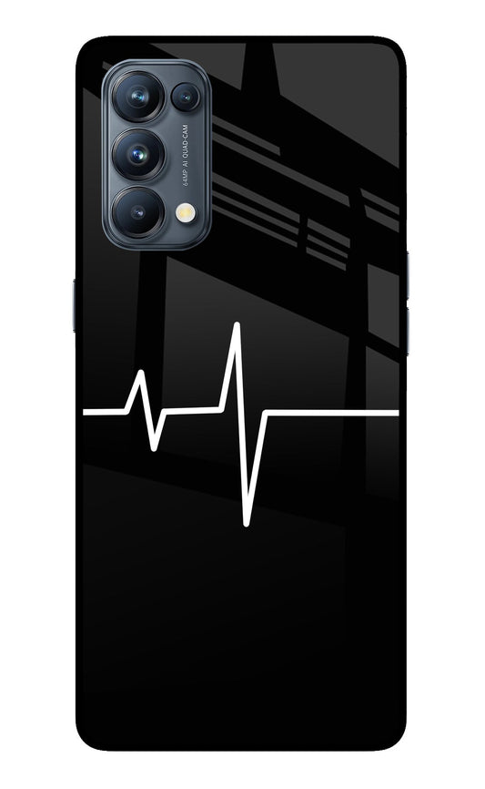 Heart Beats Oppo Reno5 Pro 5G Glass Case