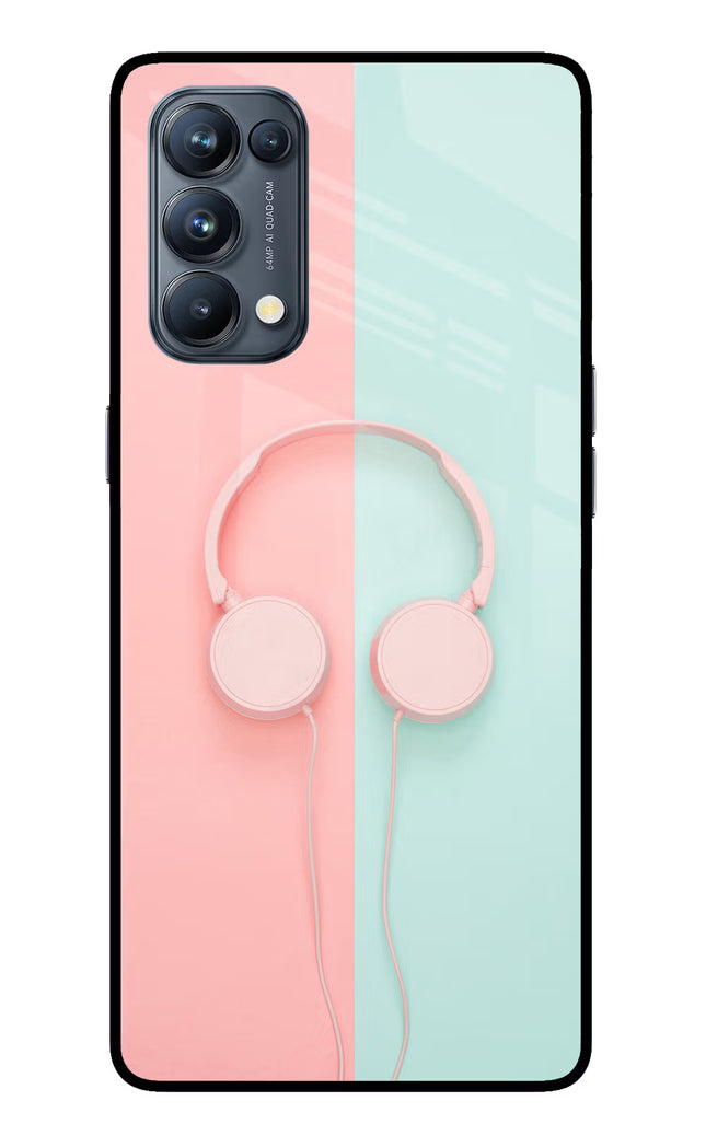 Music Lover Oppo Reno5 Pro 5G Glass Case Back Cover by Casekaro