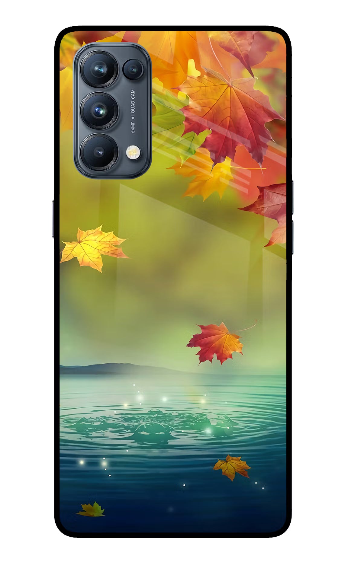 Flowers Oppo Reno5 Pro 5G Glass Case Back Cover by Casekaro