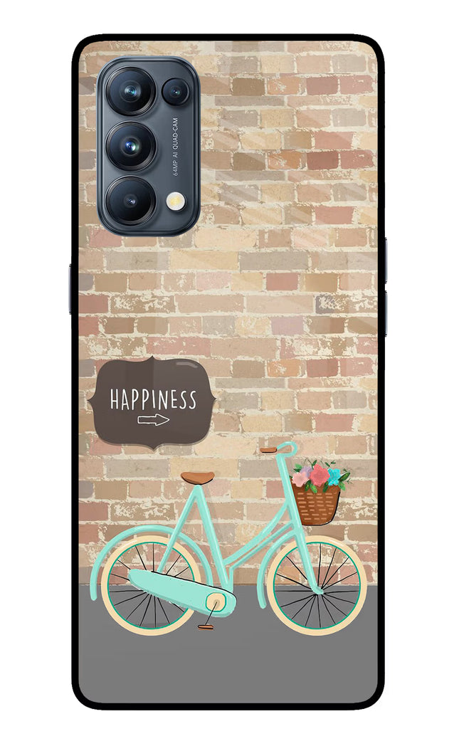 Happiness Artwork Oppo Reno5 Pro 5G Glass Case Back Cover by Casekaro