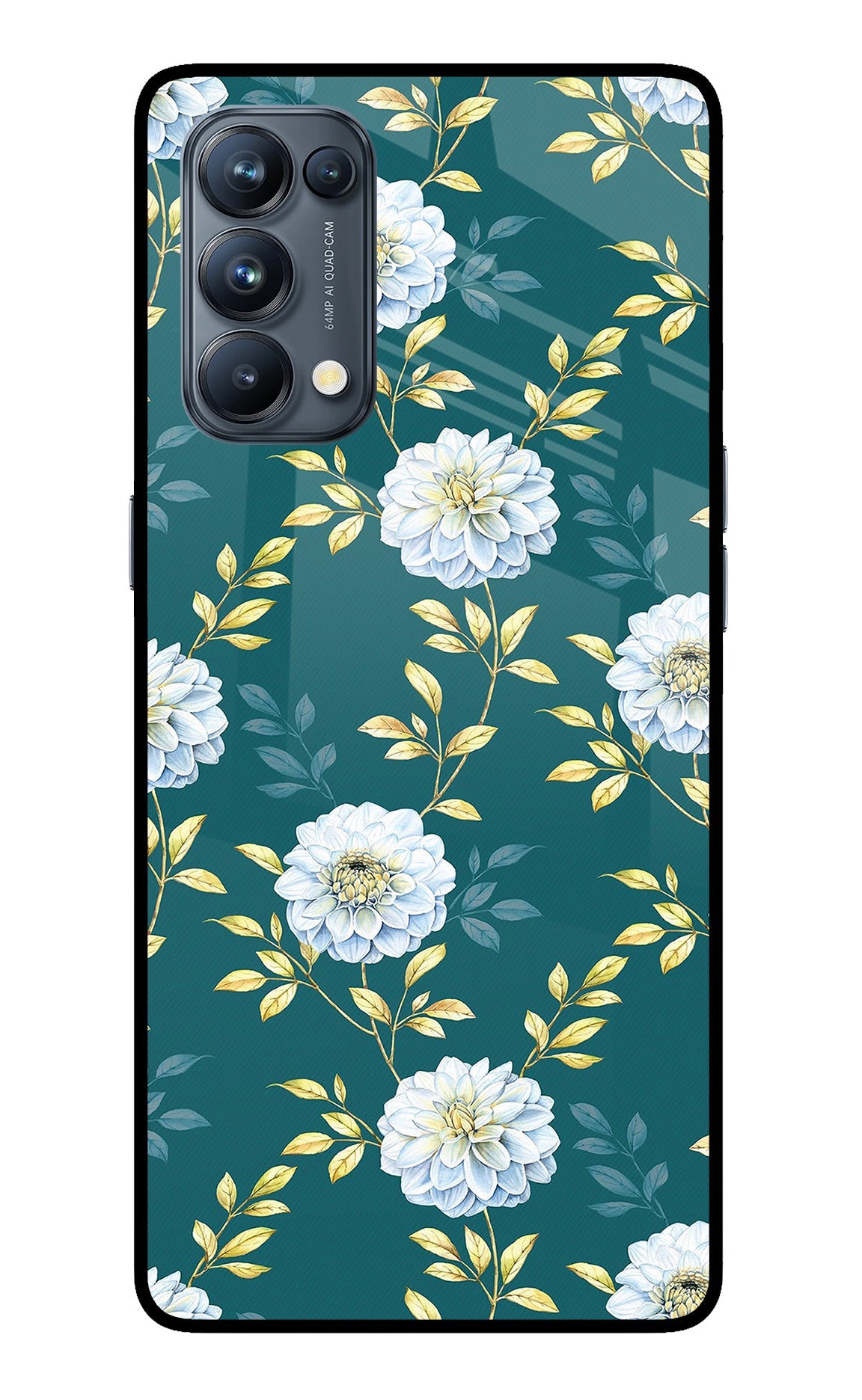 Flowers Oppo Reno5 Pro 5G Back Cover