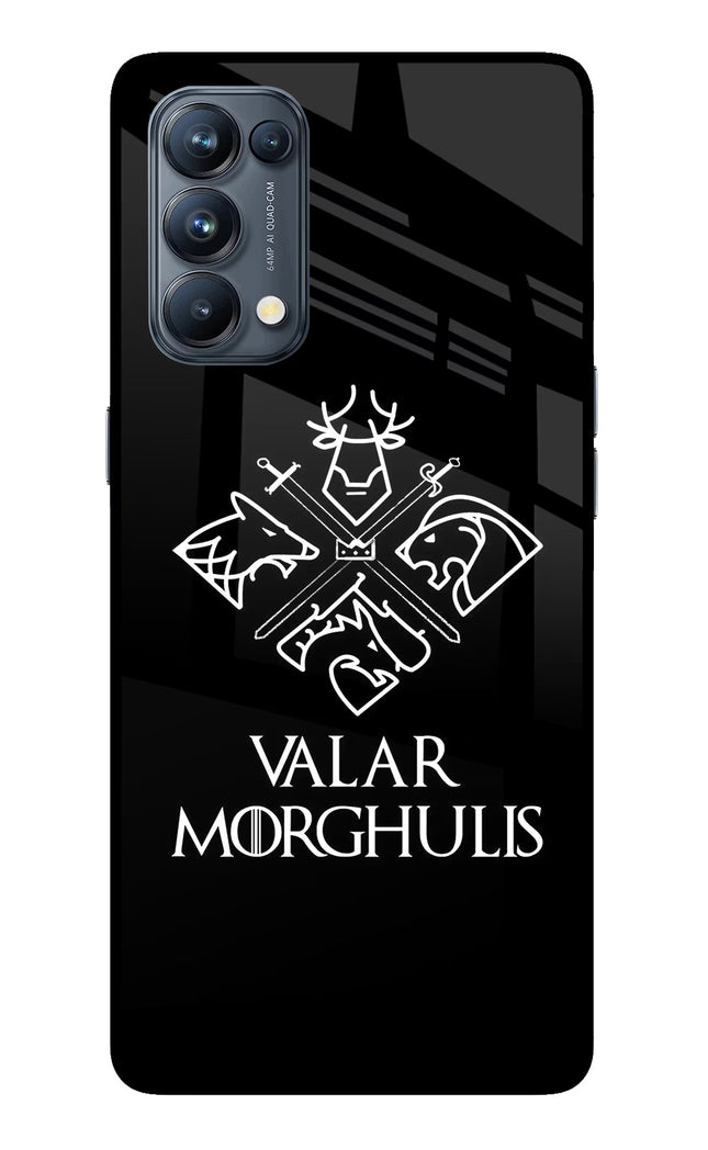 Valar Morghulis | Game Of Thrones Oppo Reno5 Pro 5G Glass Case Back Cover by Casekaro