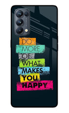 Do More Of What Makes You Happy Oppo Reno5 Pro 5G Glass Case