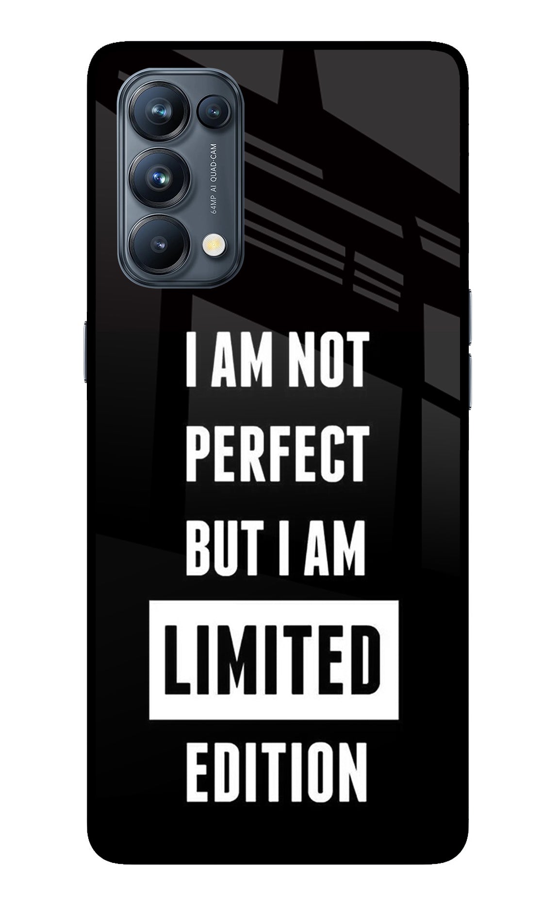 I Am Not Perfect But I Am Limited Edition Oppo Reno5 Pro 5G Back Cover