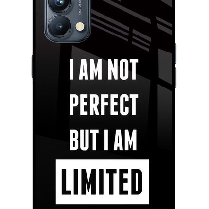 I Am Not Perfect But I Am Limited Edition Oppo Reno5 Pro 5G Glass Case Back Cover by Casekaro
