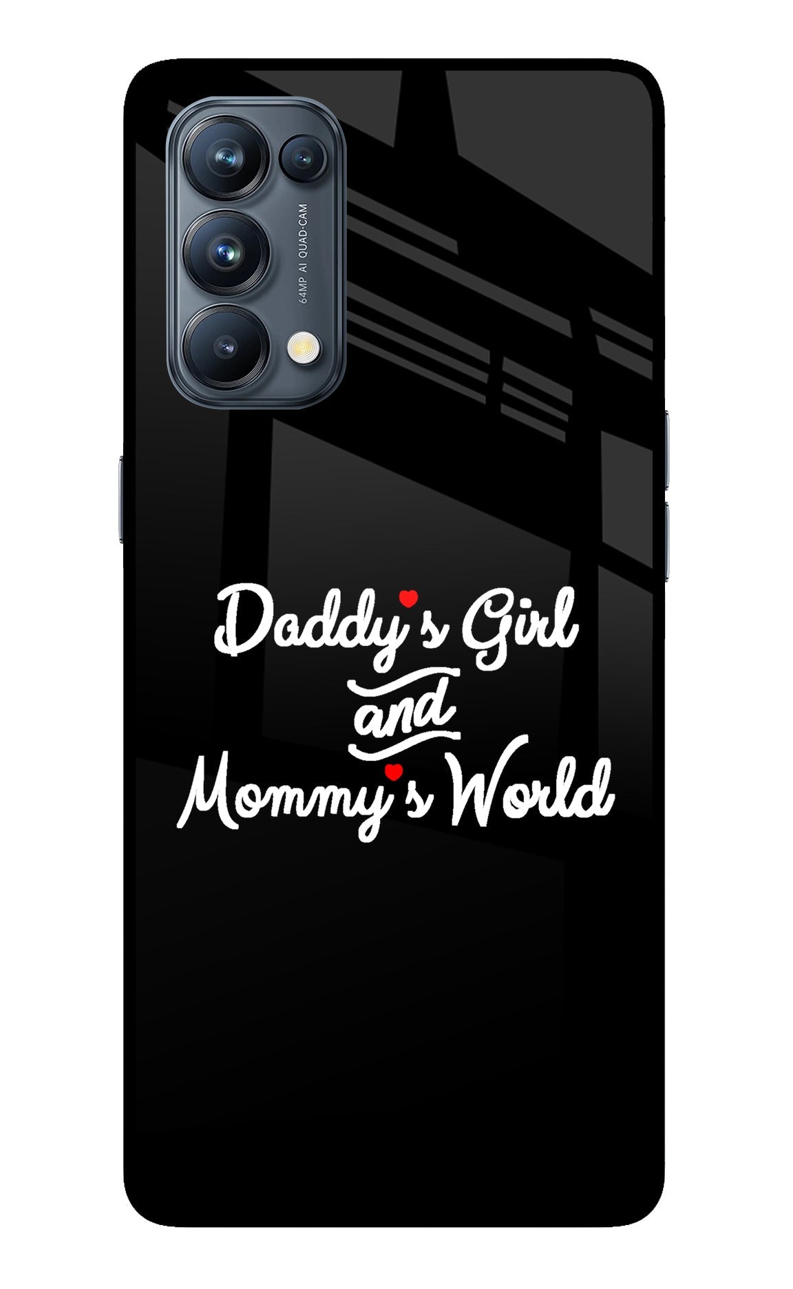 Daddy's Girl and Mommy's World Oppo Reno5 Pro 5G Back Cover