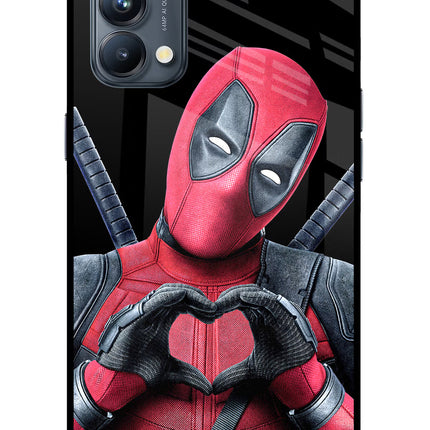 Deadpool Oppo Reno5 Pro 5G Glass Case Back Cover by Casekaro