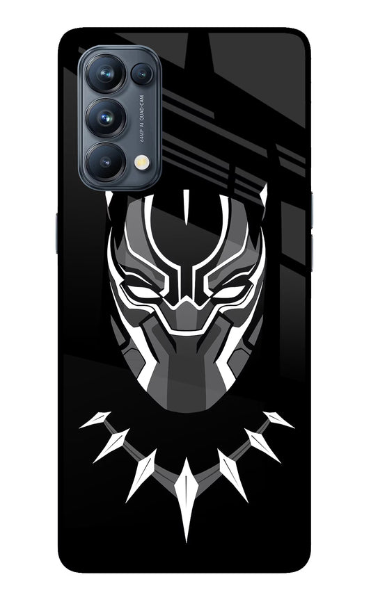 Black Panther Oppo Reno5 Pro 5G Glass Case