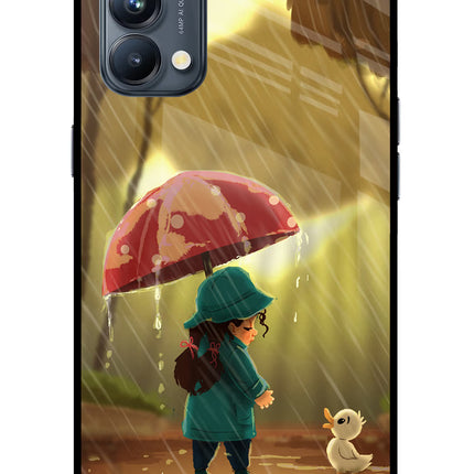 Rainy Day Oppo Reno5 Pro 5G Glass Case Back Cover by Casekaro
