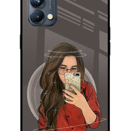 Selfie Queen Oppo Reno5 Pro 5G Glass Case Back Cover by Casekaro