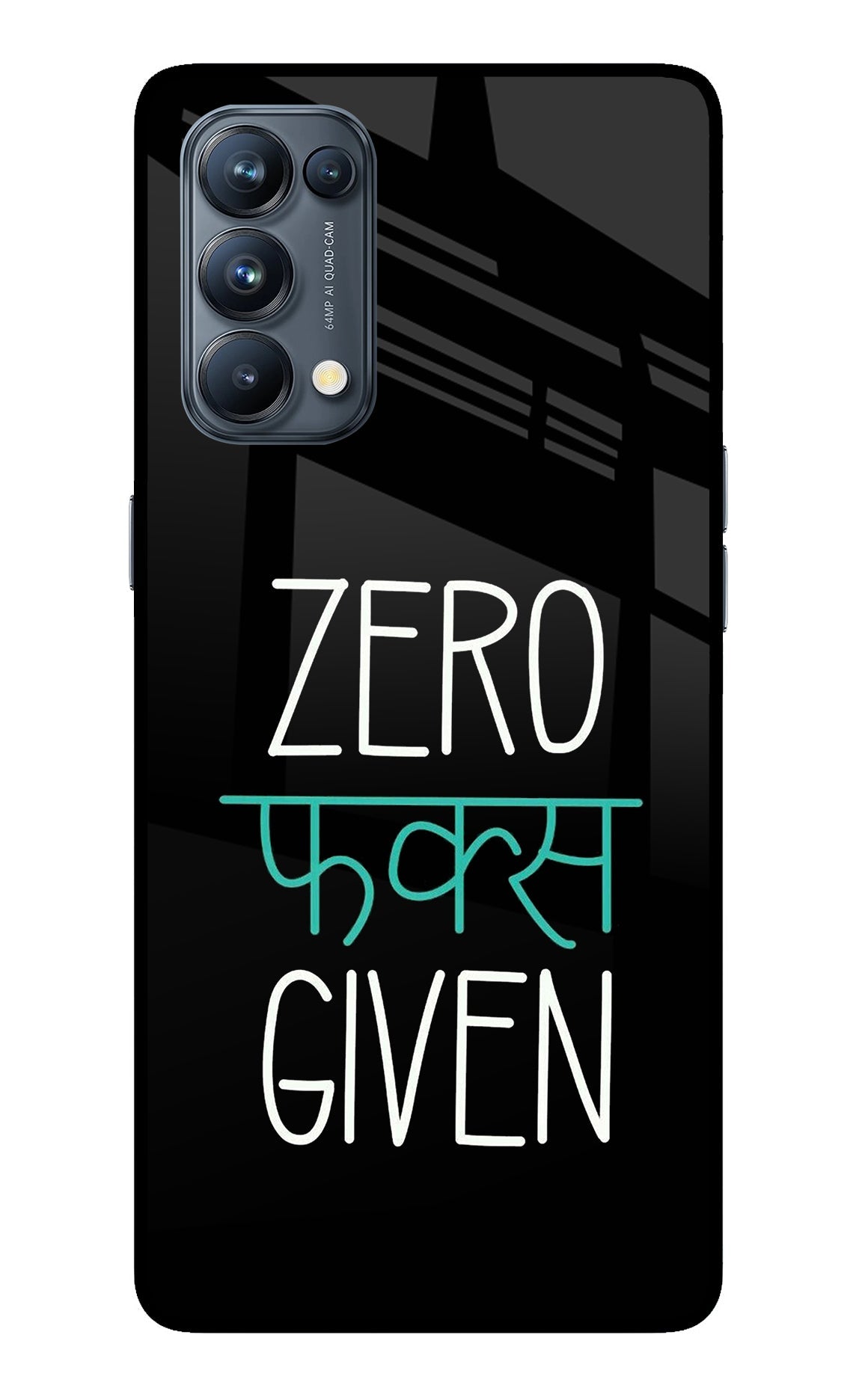 Zero Fucks Given Oppo Reno5 Pro 5G Back Cover