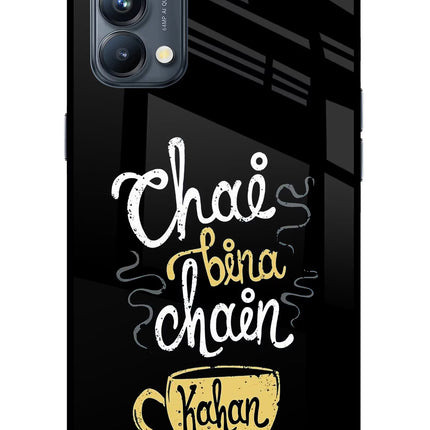 Chai Bina Chain Kaha Re Oppo Reno5 Pro 5G Glass Case Back Cover by Casekaro