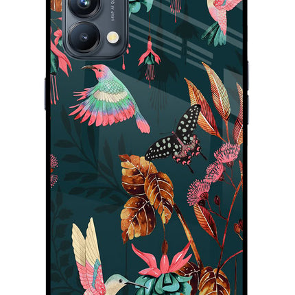 Birds Oppo Reno5 Pro 5G Glass Case Back Cover by Casekaro