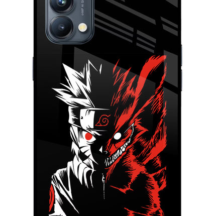 Naruto Two Face Oppo Reno5 Pro 5G Glass Case Back Cover by Casekaro