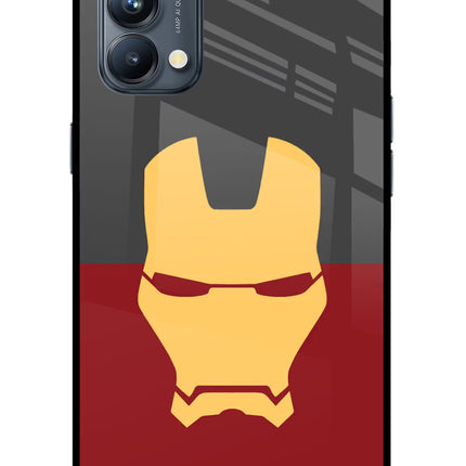 Ironman Oppo Reno5 Pro 5G Glass Case Back Cover by Casekaro