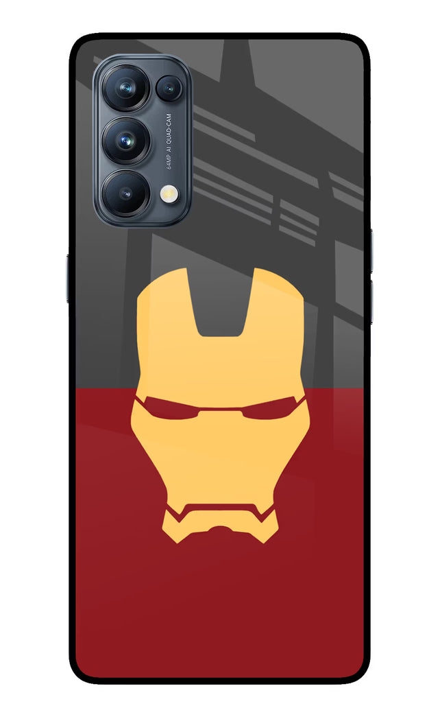 Ironman Oppo Reno5 Pro 5G Glass Case Back Cover by Casekaro