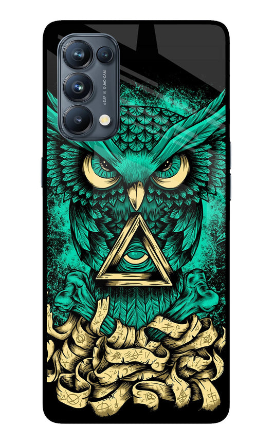 Green Owl Oppo Reno5 Pro 5G Glass Case