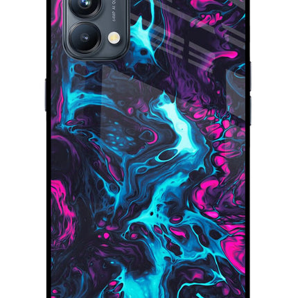 Abstract Oppo Reno5 Pro 5G Glass Case Back Cover by Casekaro