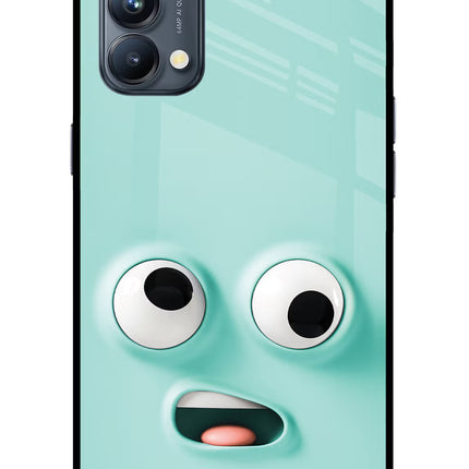Funny Cartoon Oppo Reno5 Pro 5G Glass Case Back Cover by Casekaro