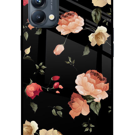 Flowers Oppo Reno5 Pro 5G Glass Case
