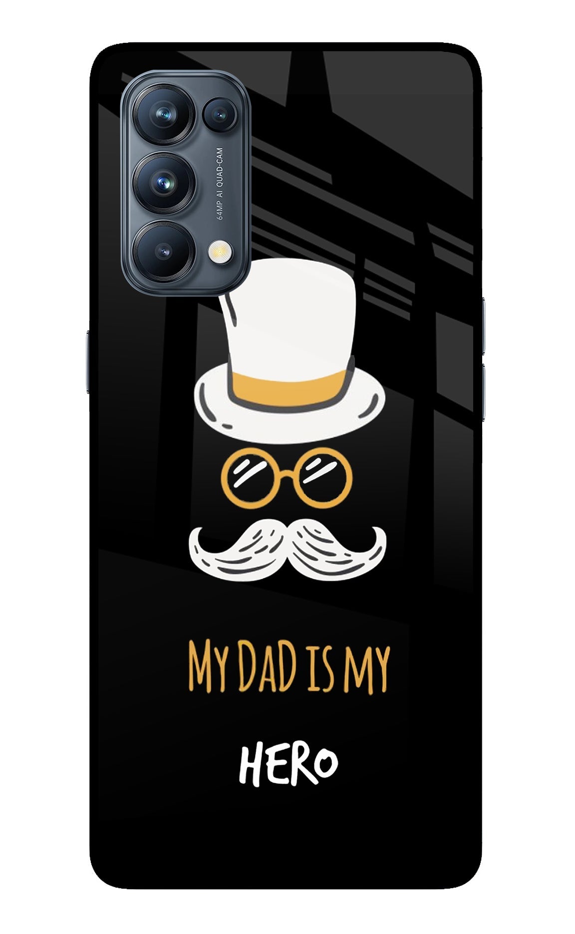 My Dad Is My Hero Oppo Reno5 Pro 5G Glass Case