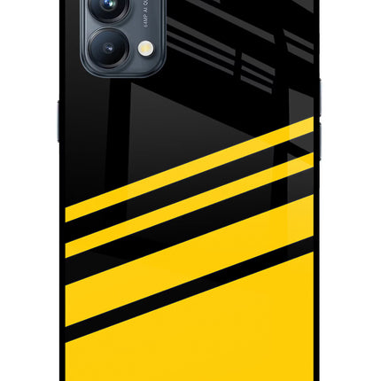 Yellow Shades Oppo Reno5 Pro 5G Glass Case Back Cover by Casekaro