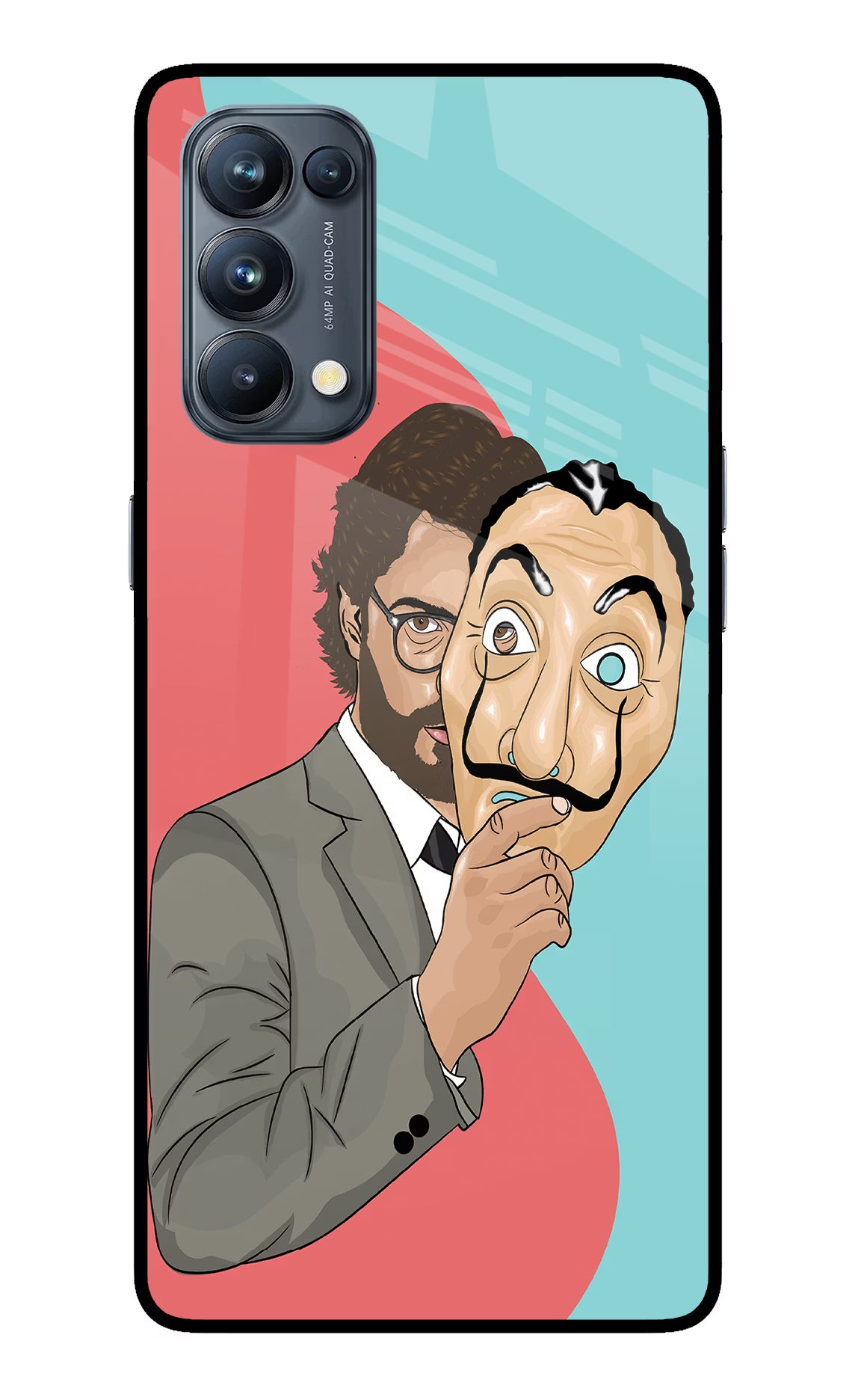 Professor Oppo Reno5 Pro 5G Glass Case Back Cover by Casekaro