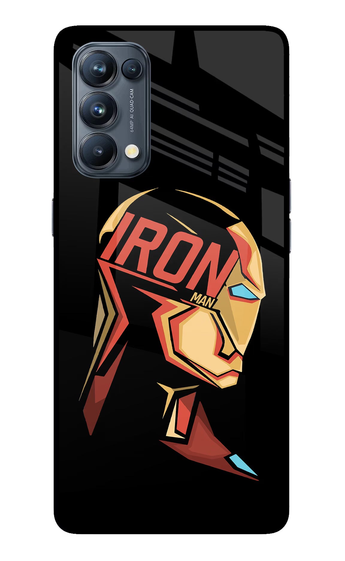 IronMan Oppo Reno5 Pro 5G Glass Case Back Cover by Casekaro