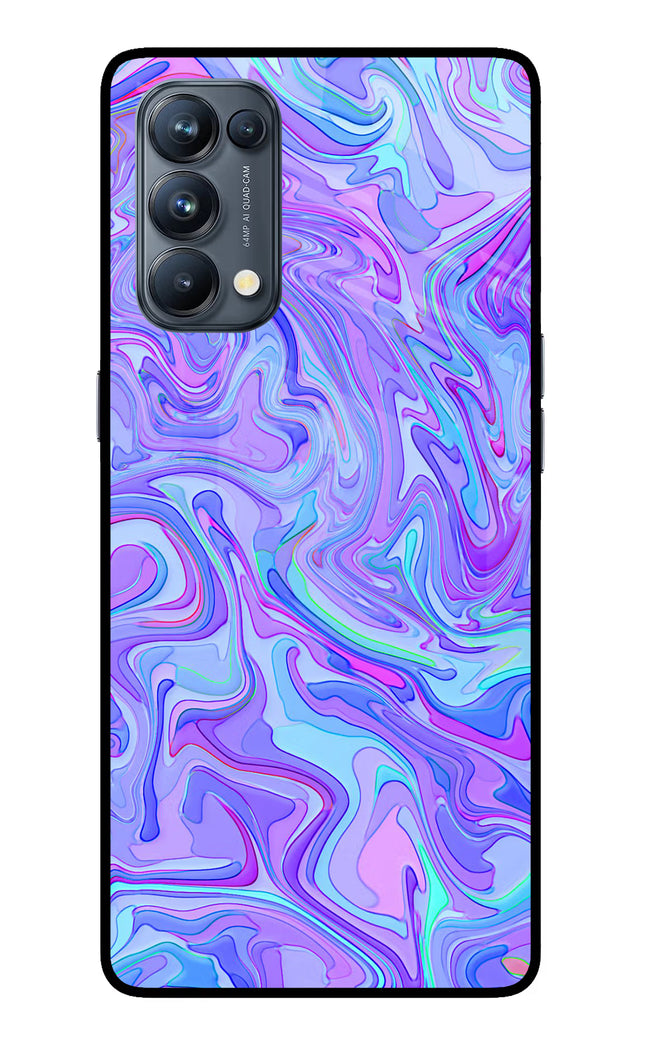 Glitter Oppo Reno5 Pro 5G Glass Case Back Cover by Casekaro
