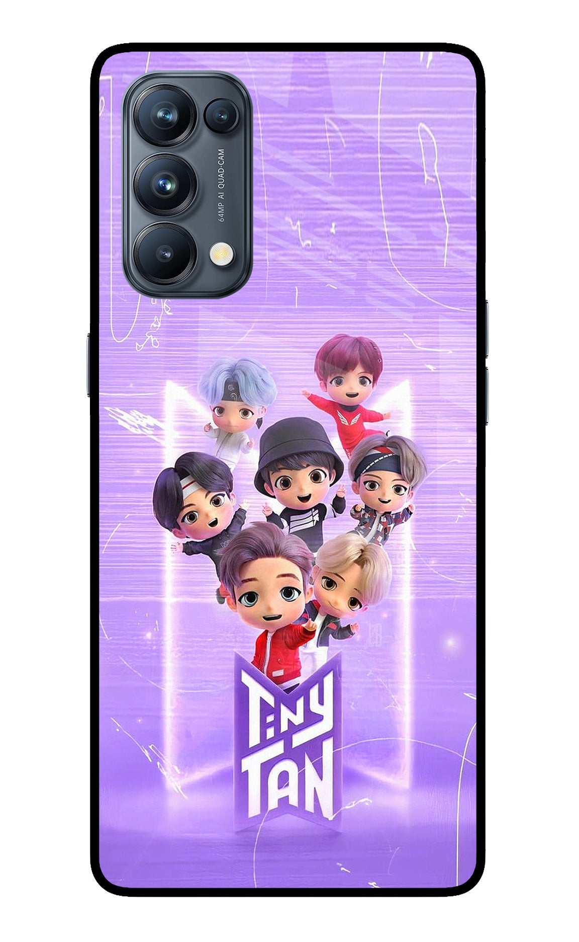 BTS Tiny Tan Oppo Reno5 Pro 5G Back Cover